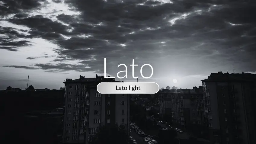 Lato Font Light