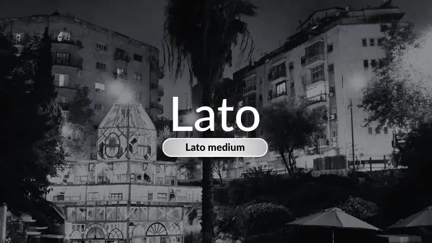 Lato Font Medium