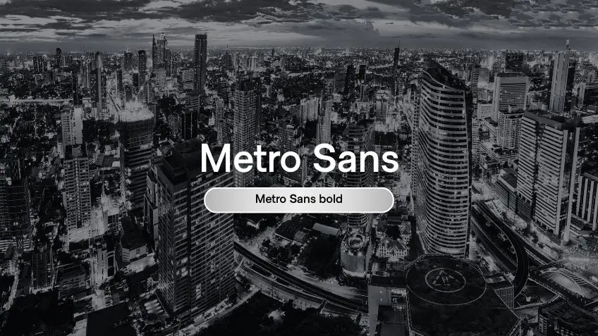 Metro Sans Bold