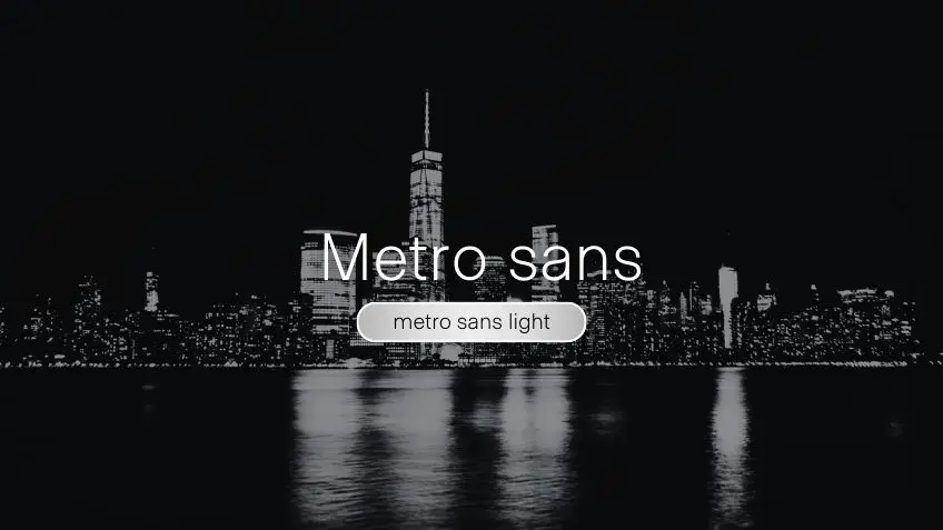 Metro Sans Light