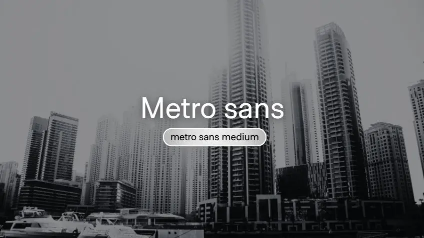 Metro Sans Medium