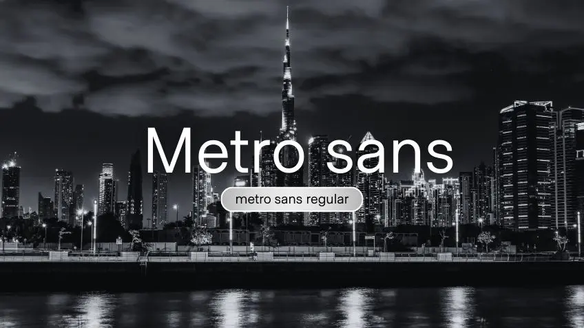 Metro Sans Regular Italic