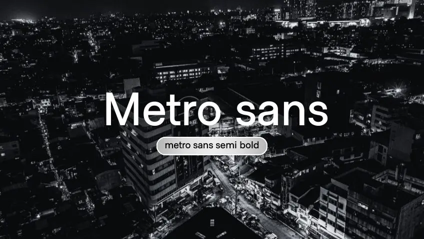 Metro Sans Semi Bold