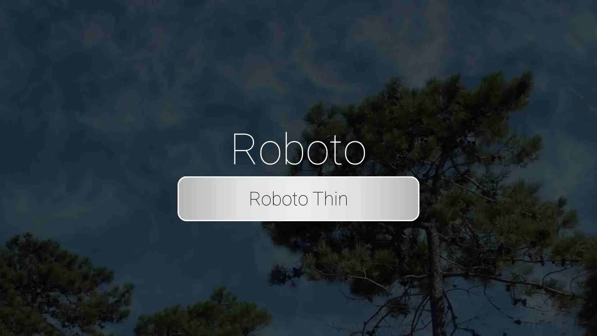 Roboto Thin