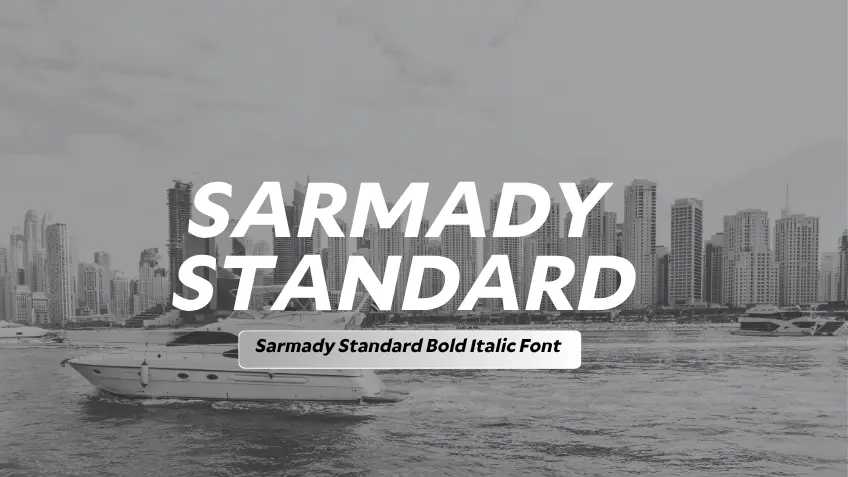 Sarmady Standard Bold Italic