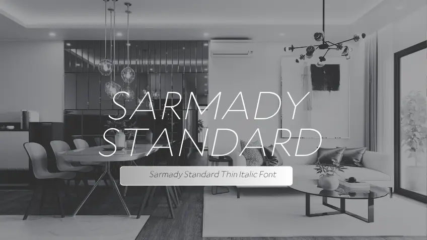 Sarmady Standard Thin Italic