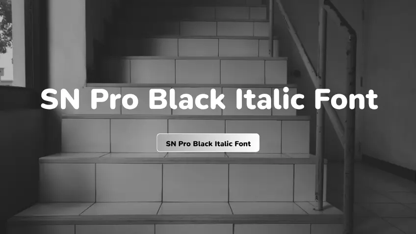 SN Pro Black Italic