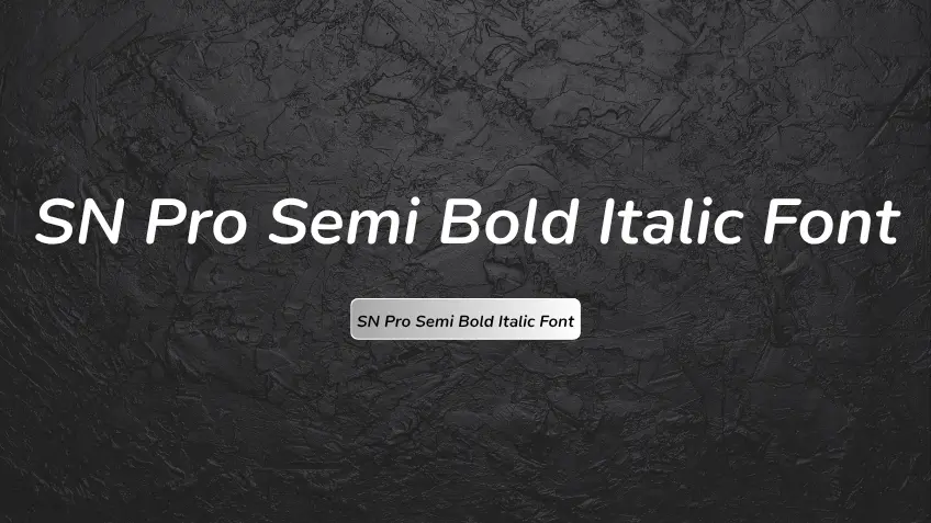SN Pro Semi Bold Italic