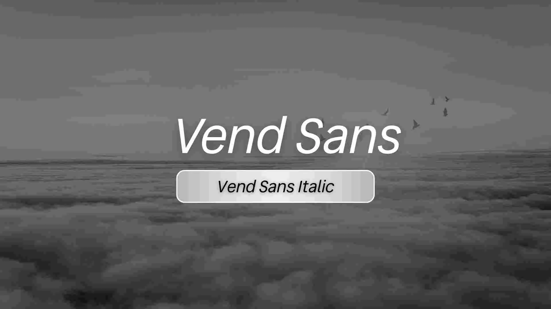 Vend Sans Italic