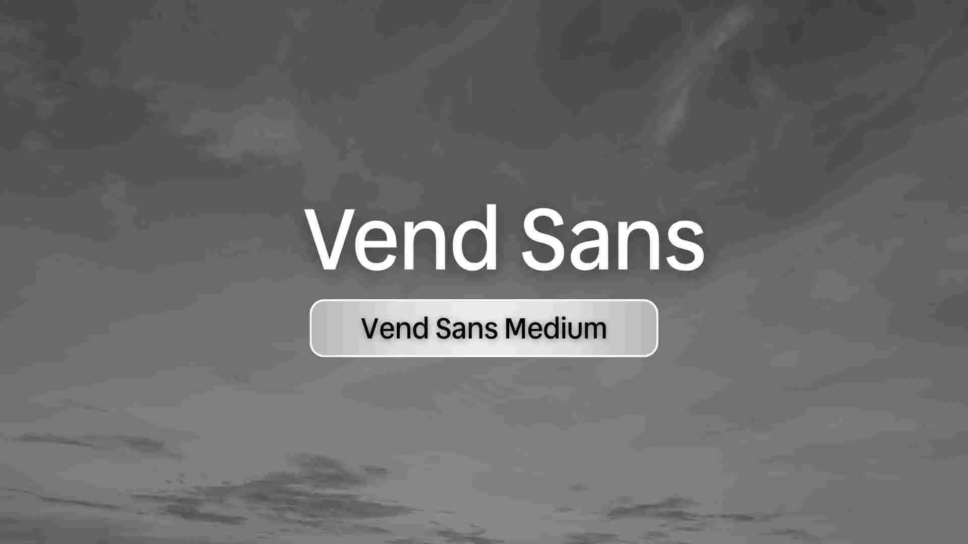 Vend Sans Medium