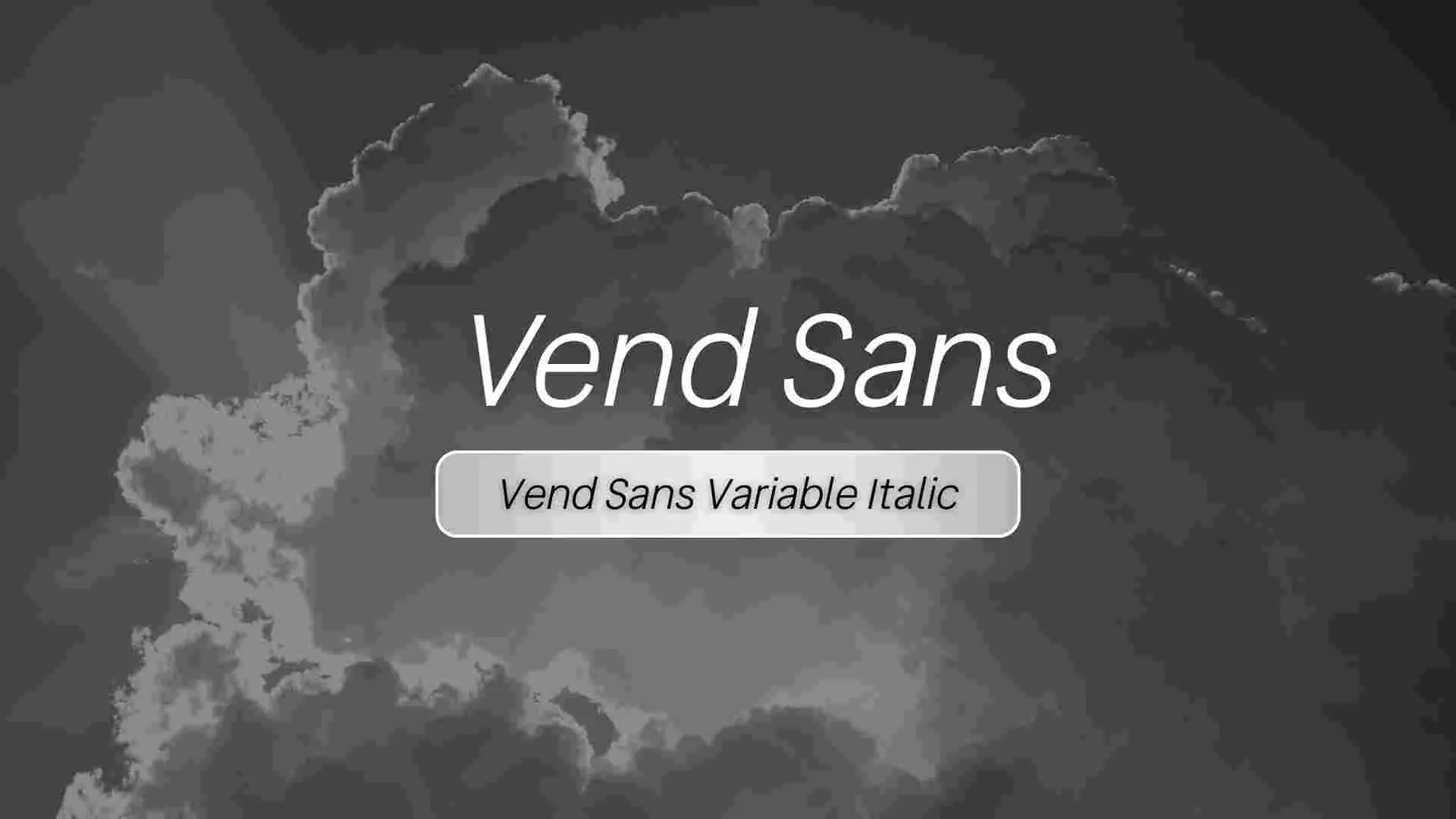 Vend Sans Variable Italic