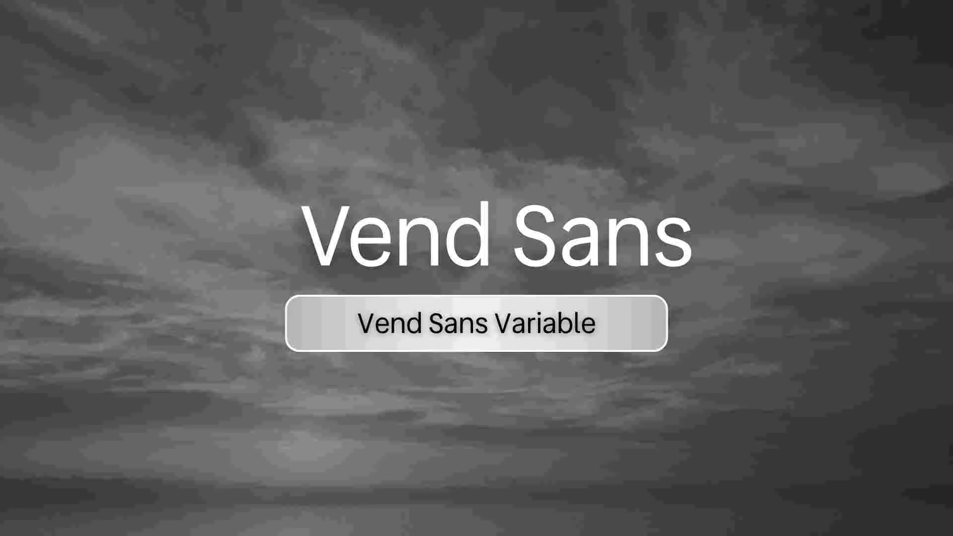 Vend Sans Variable