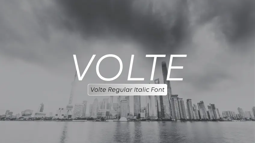 Volte Regular Italic