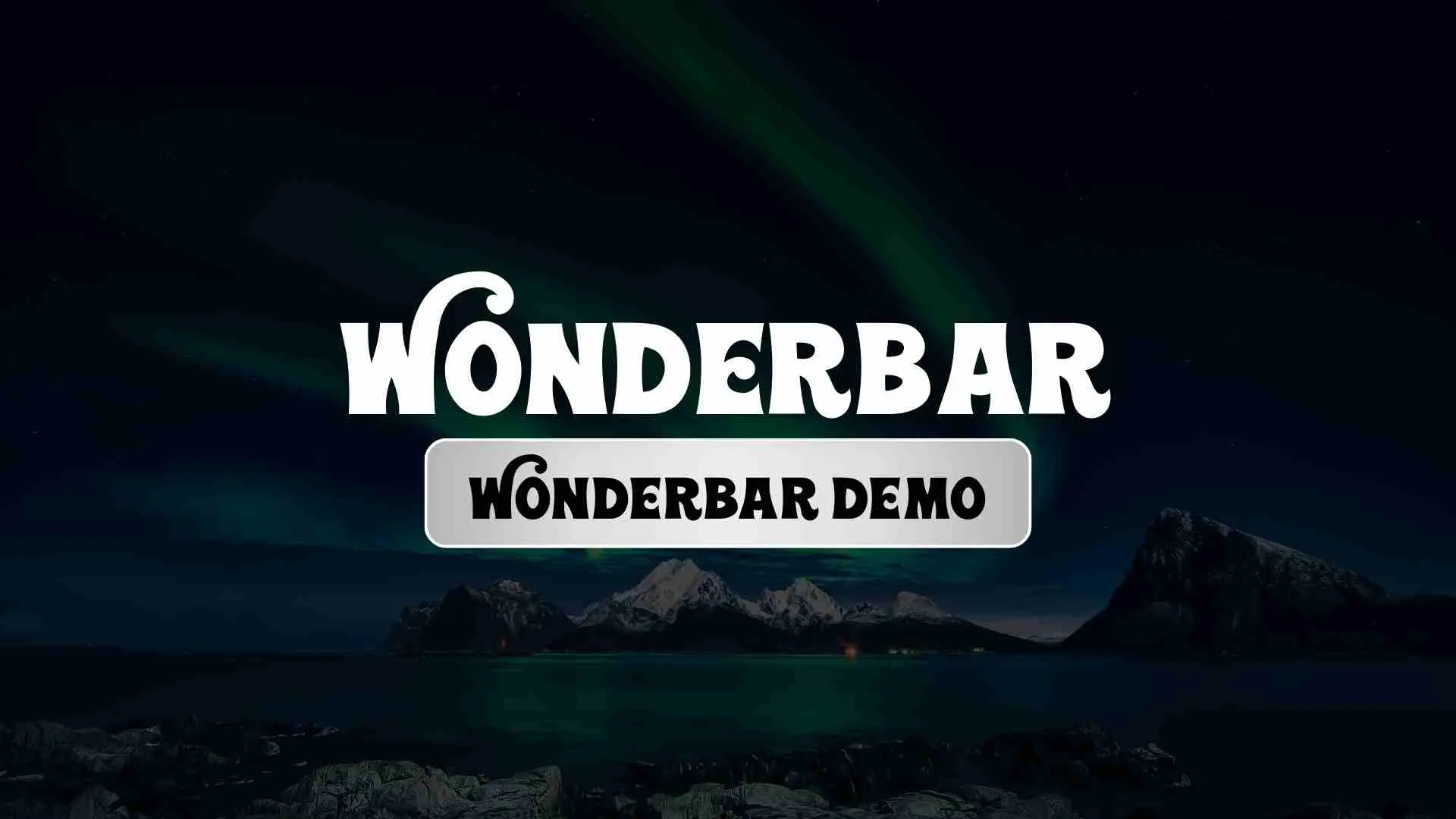 Wonderbar Demo